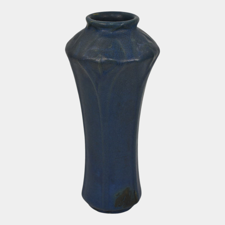 Van Briggle 1907-12 Arts And Crafts Pottery Blue Ceramic Vase 676 - Just Art Pottery