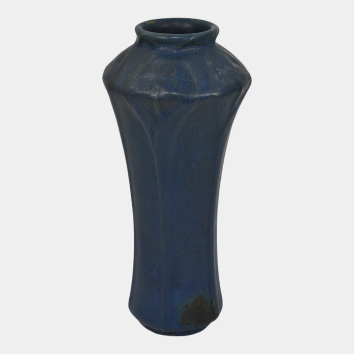 Van Briggle 1907-12 Arts And Crafts Pottery Blue Ceramic Vase 676 - Just Art Pottery