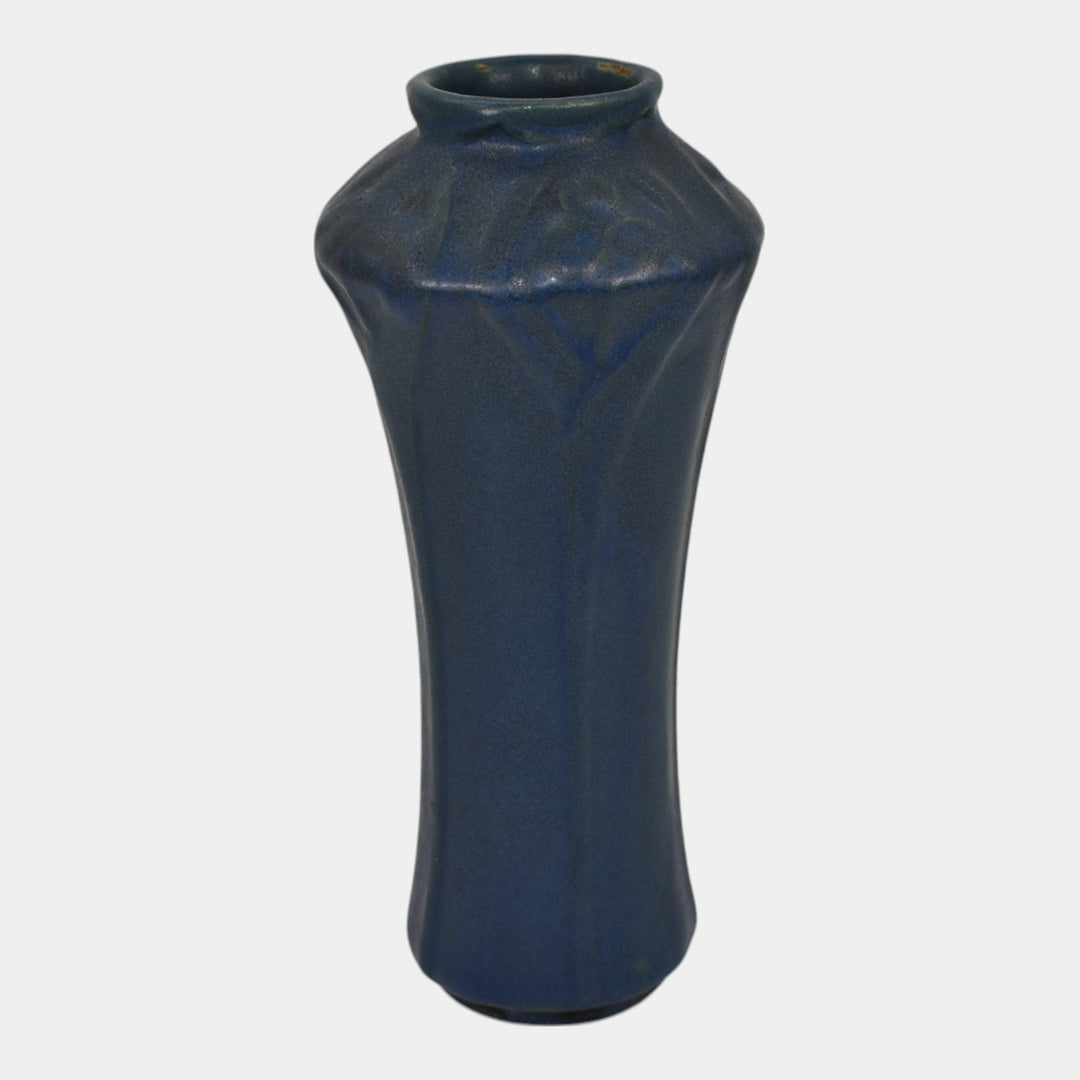 Van Briggle 1907-12 Arts And Crafts Pottery Blue Ceramic Vase 676 - Just Art Pottery