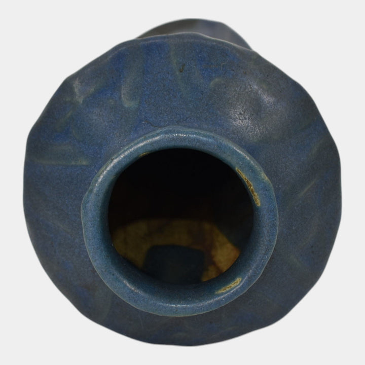 Van Briggle 1907-12 Arts And Crafts Pottery Blue Ceramic Vase 676 - Just Art Pottery