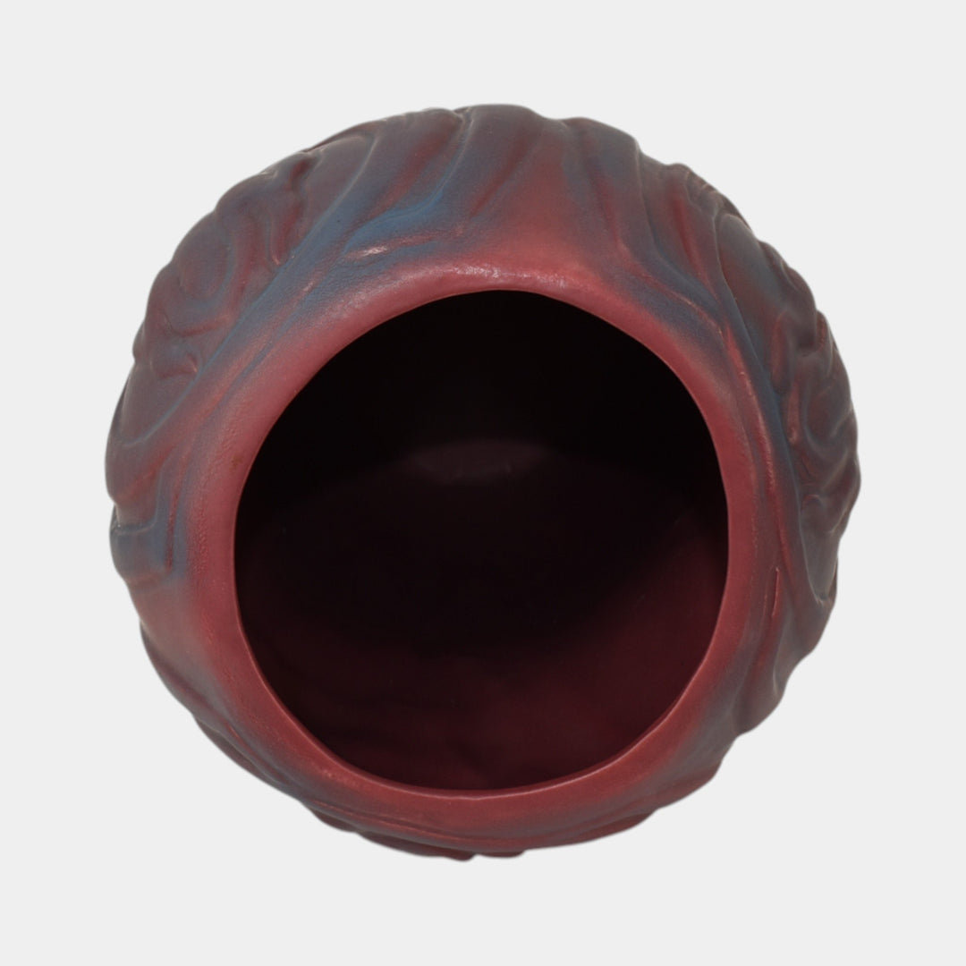 Van Briggle 1940s Art Pottery Large Mulberry Iris Ceramic Vase 128 - Just Art Pottery