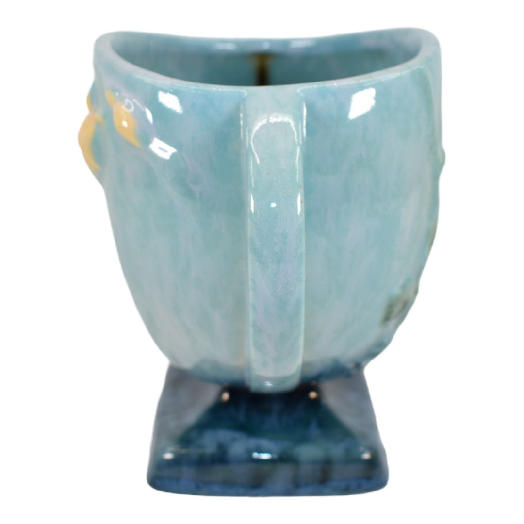 Roseville Wincraft Blue 1948 Vintage Mid Century Modern Art Pottery Vase 241-6 - Just Art Pottery