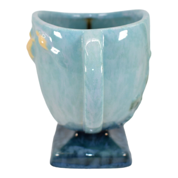 Roseville Wincraft Blue 1948 Vintage Mid Century Modern Art Pottery Vase 241-6 - Just Art Pottery