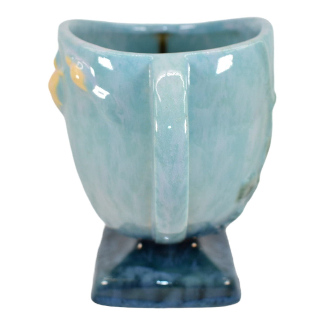 Roseville Wincraft Blue 1948 Vintage Mid Century Modern Art Pottery Vase 241-6