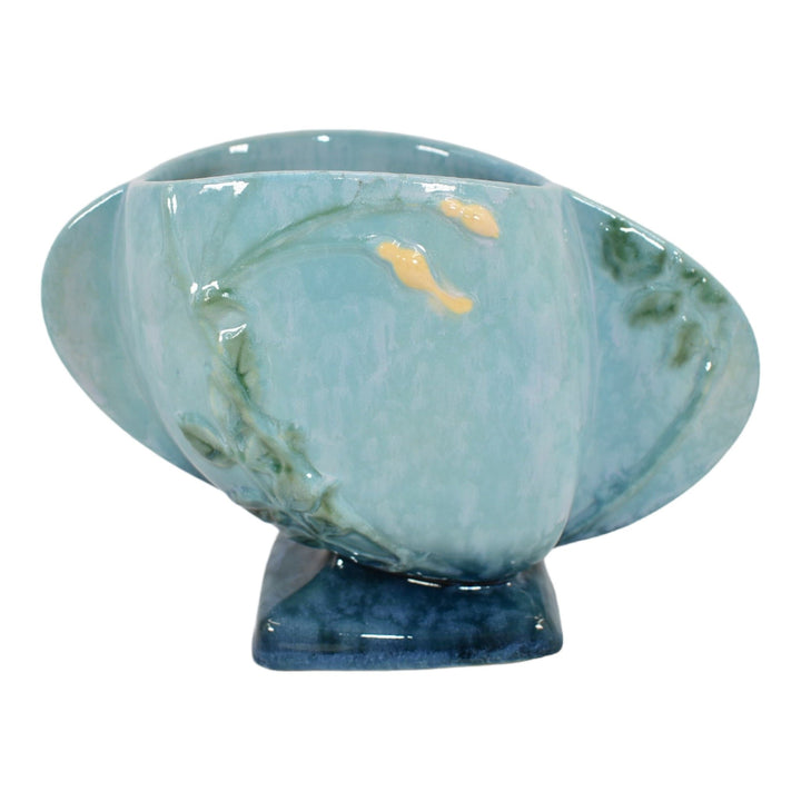 Roseville Wincraft Blue 1948 Vintage Mid Century Modern Art Pottery Vase 241-6 - Just Art Pottery