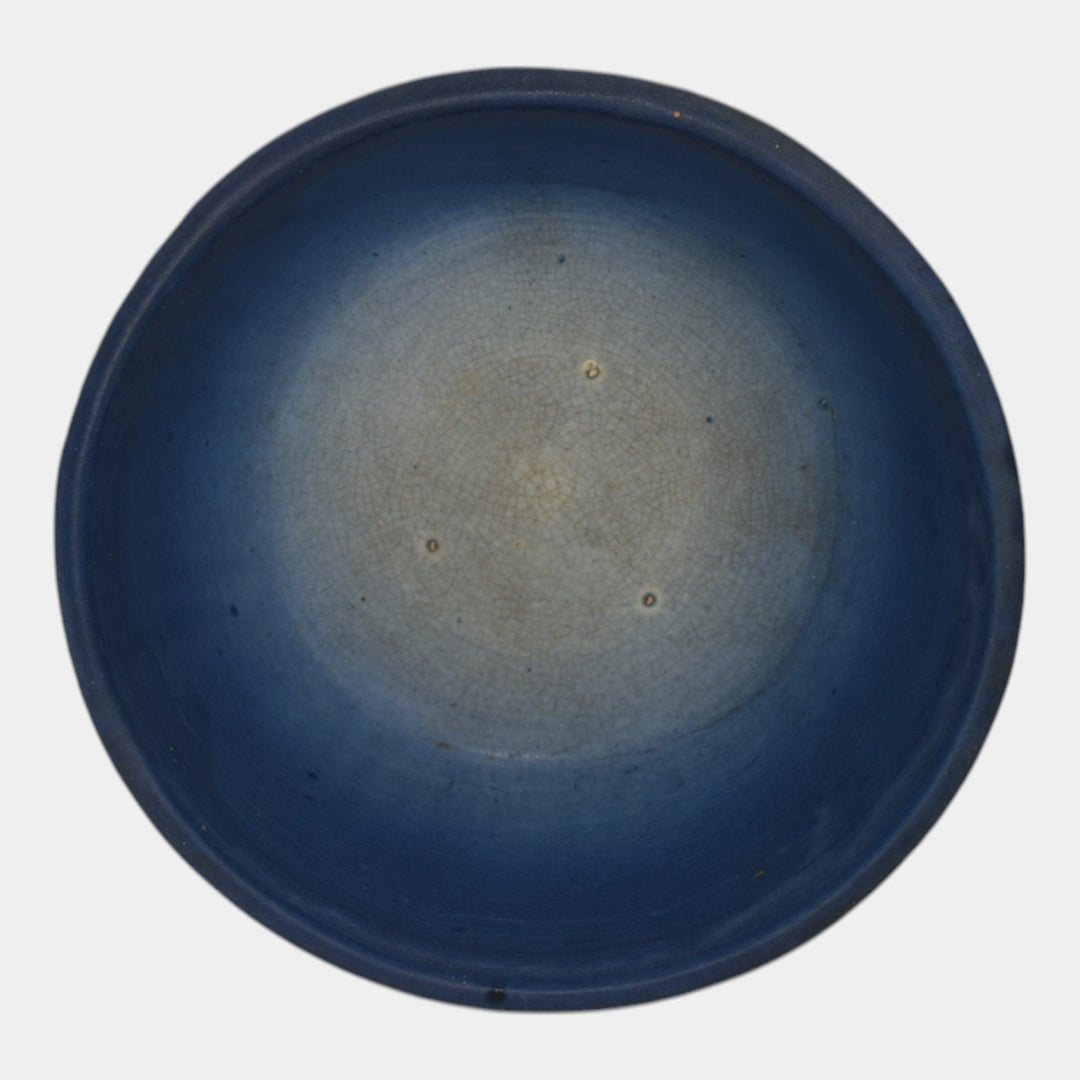 Weller Blue Drapery Art Pottery Ceramic Bowl Planter