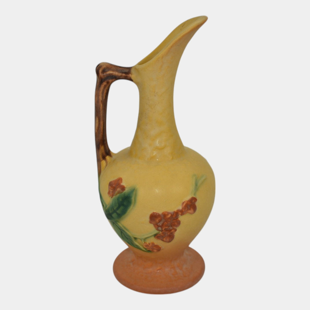 Roseville Bittersweet Yellow 1951 Vintage Art Pottery Ceramic Ewer 816-8 - Just Art Pottery