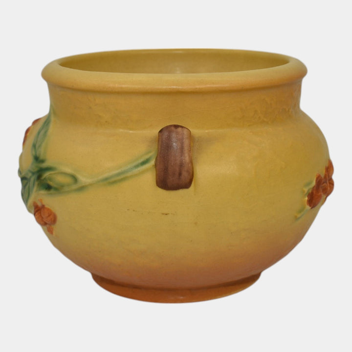 Roseville Bittersweet Yellow 1951 Vintage Art Pottery Ceramic Jardiniere 800-4