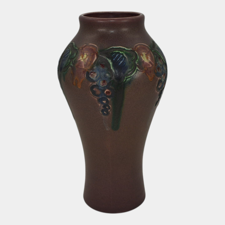 Rookwood 1916 Vintage Art Pottery Purple Glaze Ceramic Flower Vase 909C Todd - Just Art Pottery