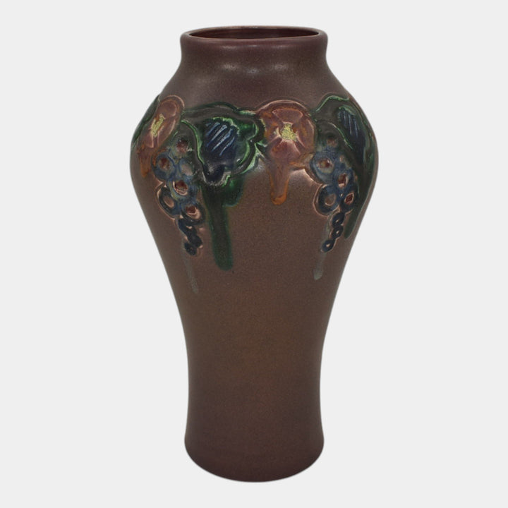 Rookwood 1916 Vintage Art Pottery Purple Glaze Ceramic Flower Vase 909C Todd - Just Art Pottery