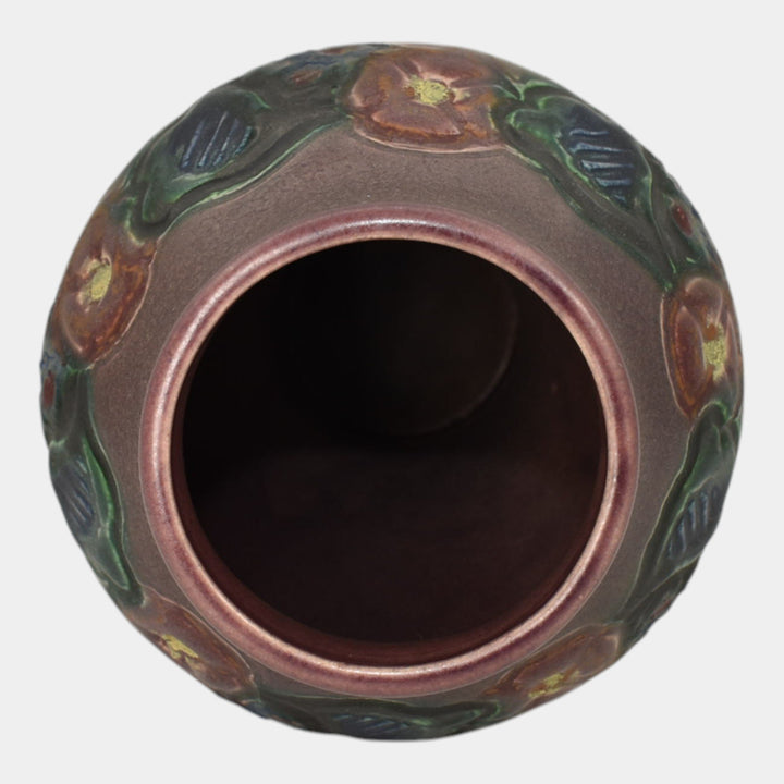 Rookwood 1916 Vintage Art Pottery Purple Glaze Ceramic Flower Vase 909C Todd - Just Art Pottery