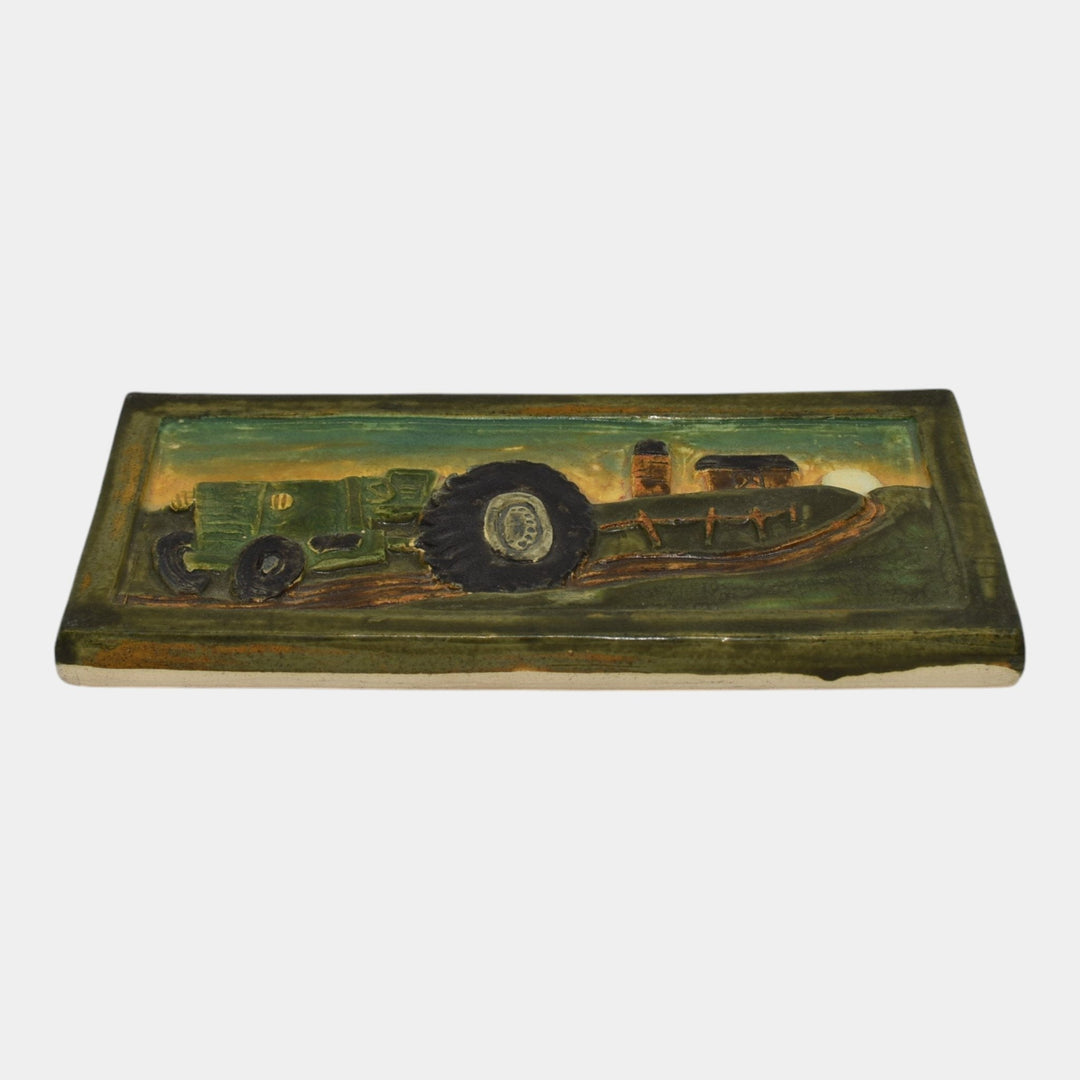 Ephraim Faience Pottery 2003 Down On The Farm Ceramic Tile 391 - Just Art Pottery