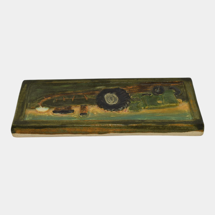 Ephraim Faience Pottery 2003 Down On The Farm Ceramic Tile 391 - Just Art Pottery