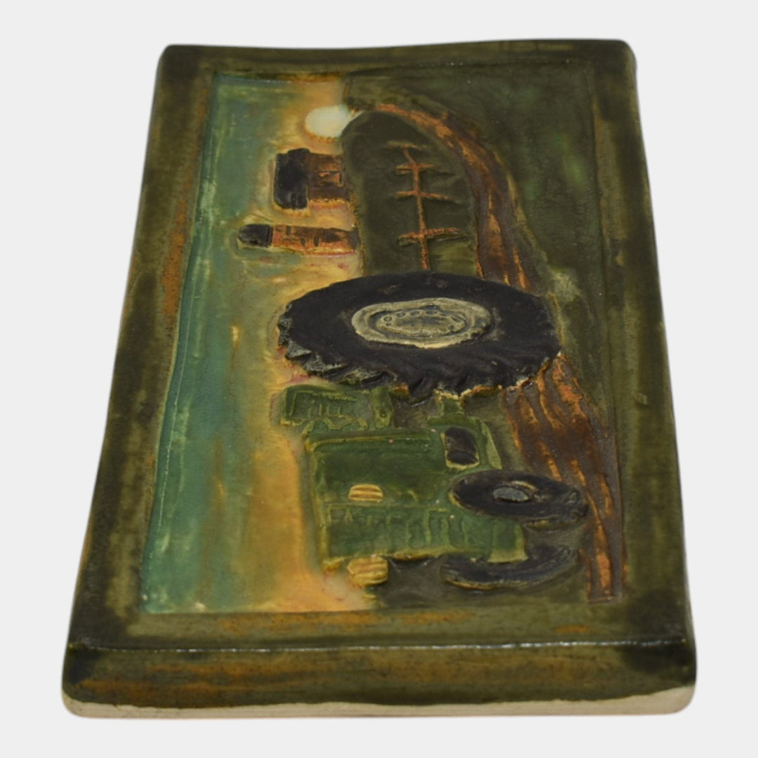 Ephraim Faience Pottery 2003 Down On The Farm Ceramic Tile 391 - Just Art Pottery