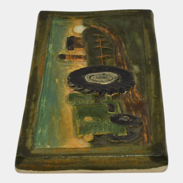Ephraim Faience Pottery 2003 Down On The Farm Ceramic Tile 391 - Just Art Pottery