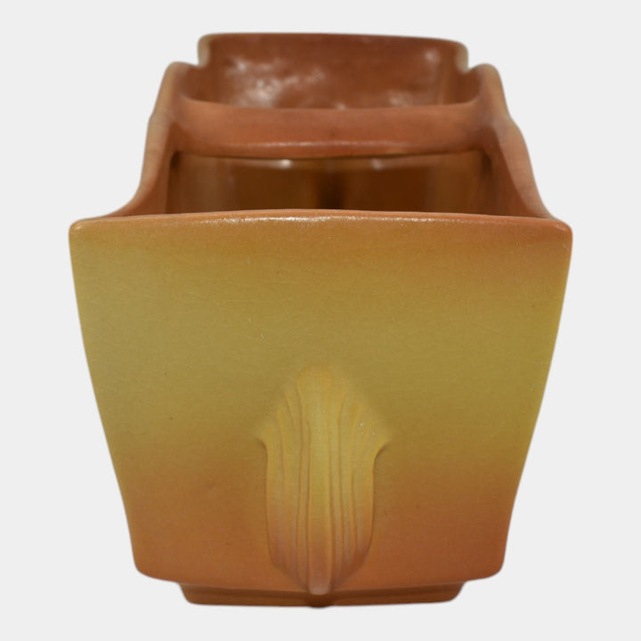 Roseville Pottery Mock Orange 1950 Yellow Mid Century Modern Window Box 969-12 - Just Art Pottery