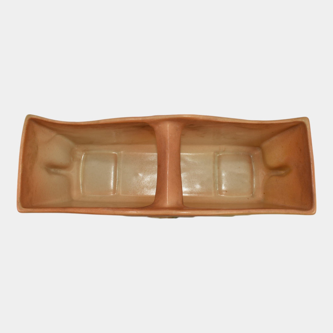 Roseville Pottery Mock Orange 1950 Yellow Mid Century Modern Window Box 969-12 - Just Art Pottery