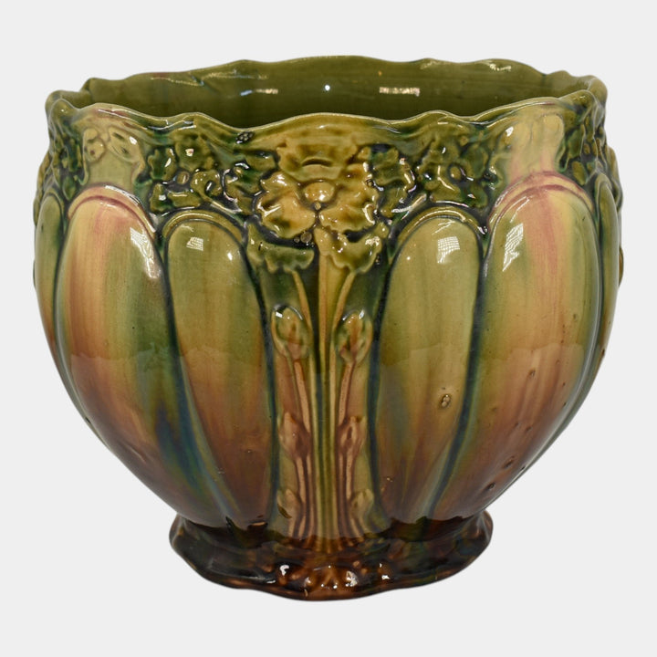 Weller American Blended Majolica Vintage Art Pottery Jardiniere Planter