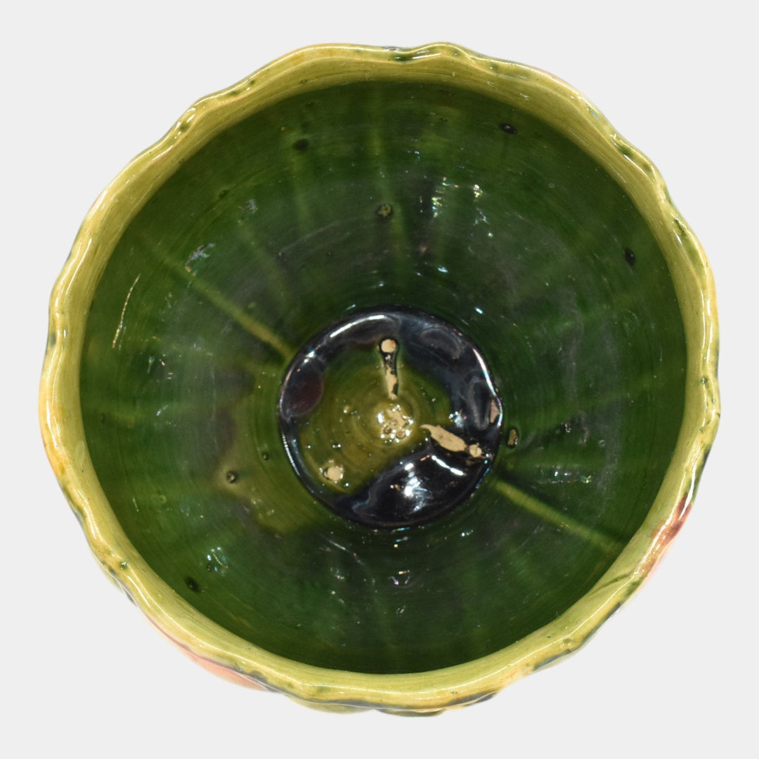Weller American Blended Majolica Vintage Art Pottery Jardiniere Planter