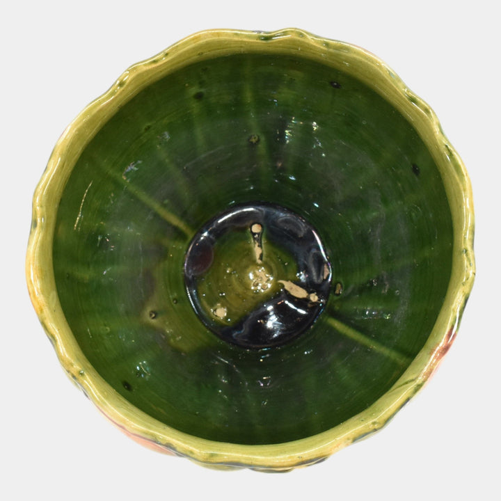 Weller American Blended Majolica Vintage Art Pottery Jardiniere Planter