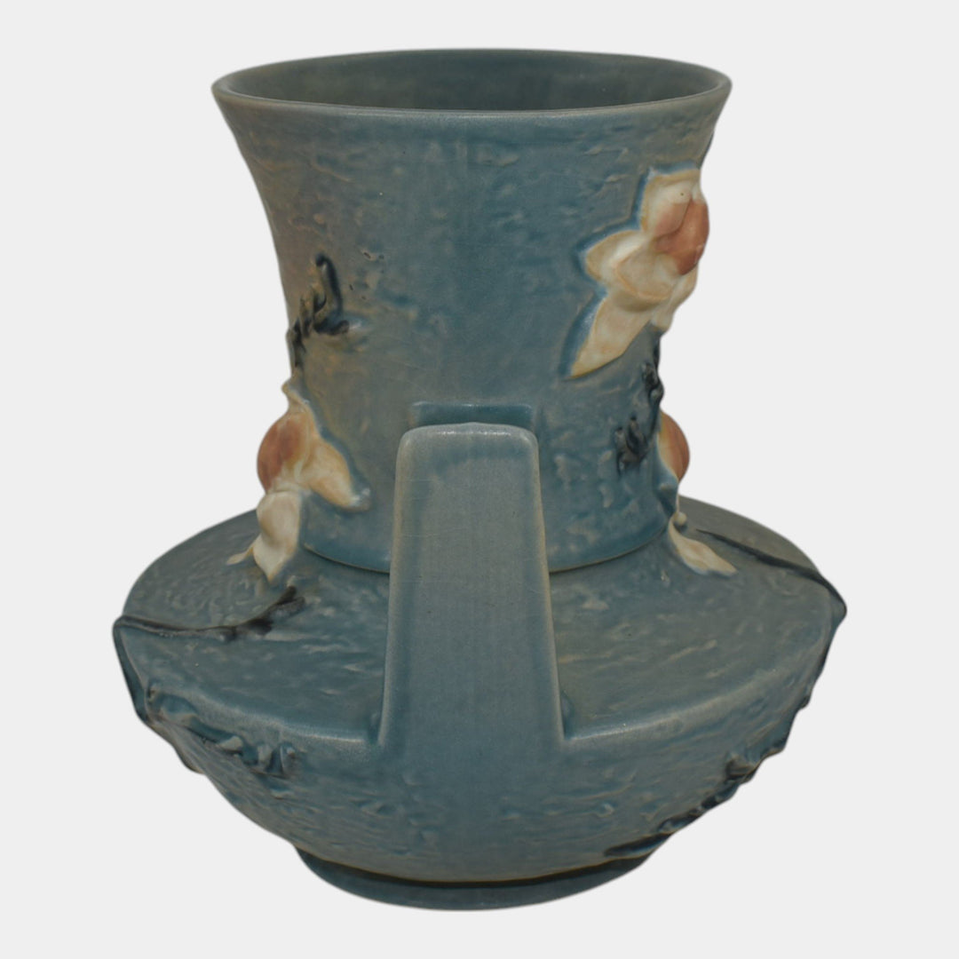 Roseville Magnolia Blue 1943 Vintage Art Pottery Ceramic Vase 93-9 - Just Art Pottery