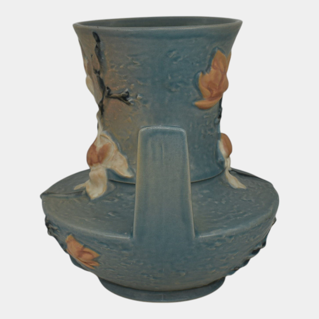Roseville Magnolia Blue 1943 Vintage Art Pottery Ceramic Vase 93-9 - Just Art Pottery