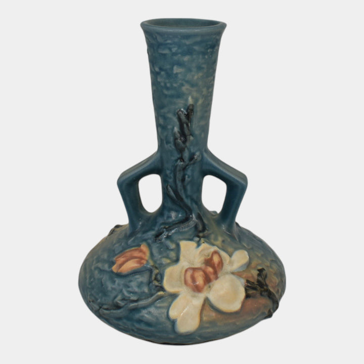 Roseville Magnolia Blue 1943 Vintage Art Pottery Ceramic Vase 179-7