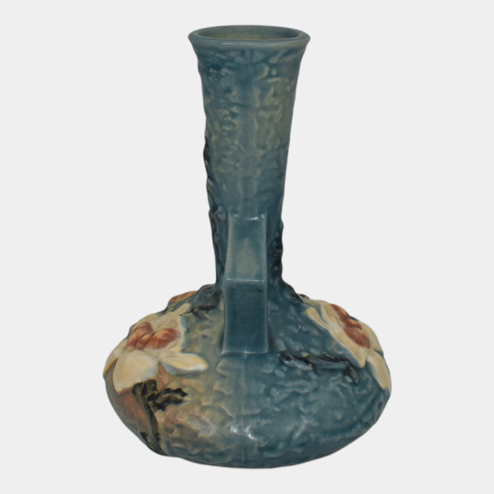 Roseville Magnolia Blue 1943 Vintage Art Pottery Ceramic Vase 179-7