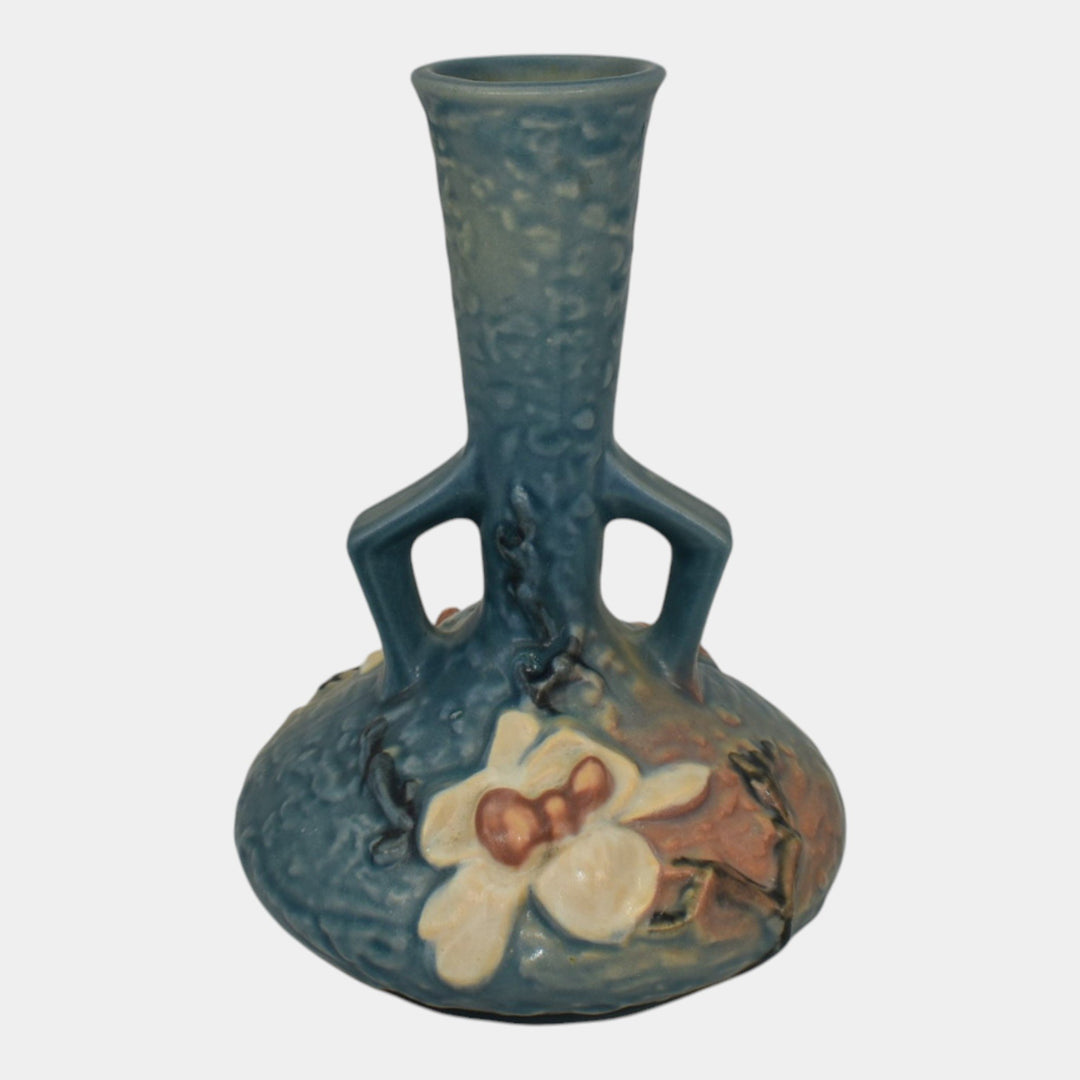 Roseville Magnolia Blue 1943 Vintage Art Pottery Ceramic Vase 179-7