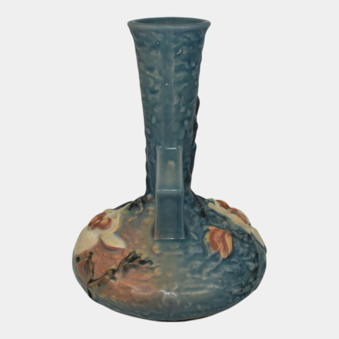 Roseville Magnolia Blue 1943 Vintage Art Pottery Ceramic Vase 179-7