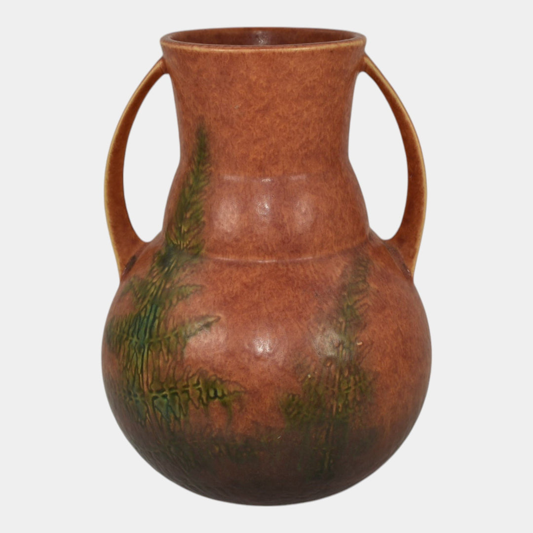 Roseville Windsor Brown 1931 Vintage Art Pottery Ceramic Vase - Just Art Pottery