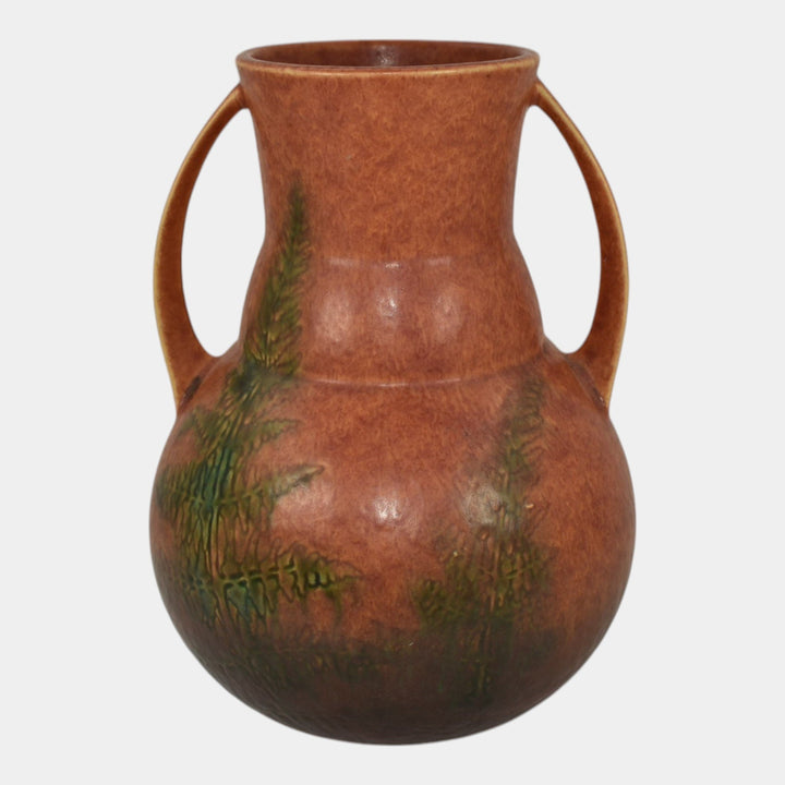Roseville Windsor Brown 1931 Vintage Art Pottery Ceramic Vase - Just Art Pottery
