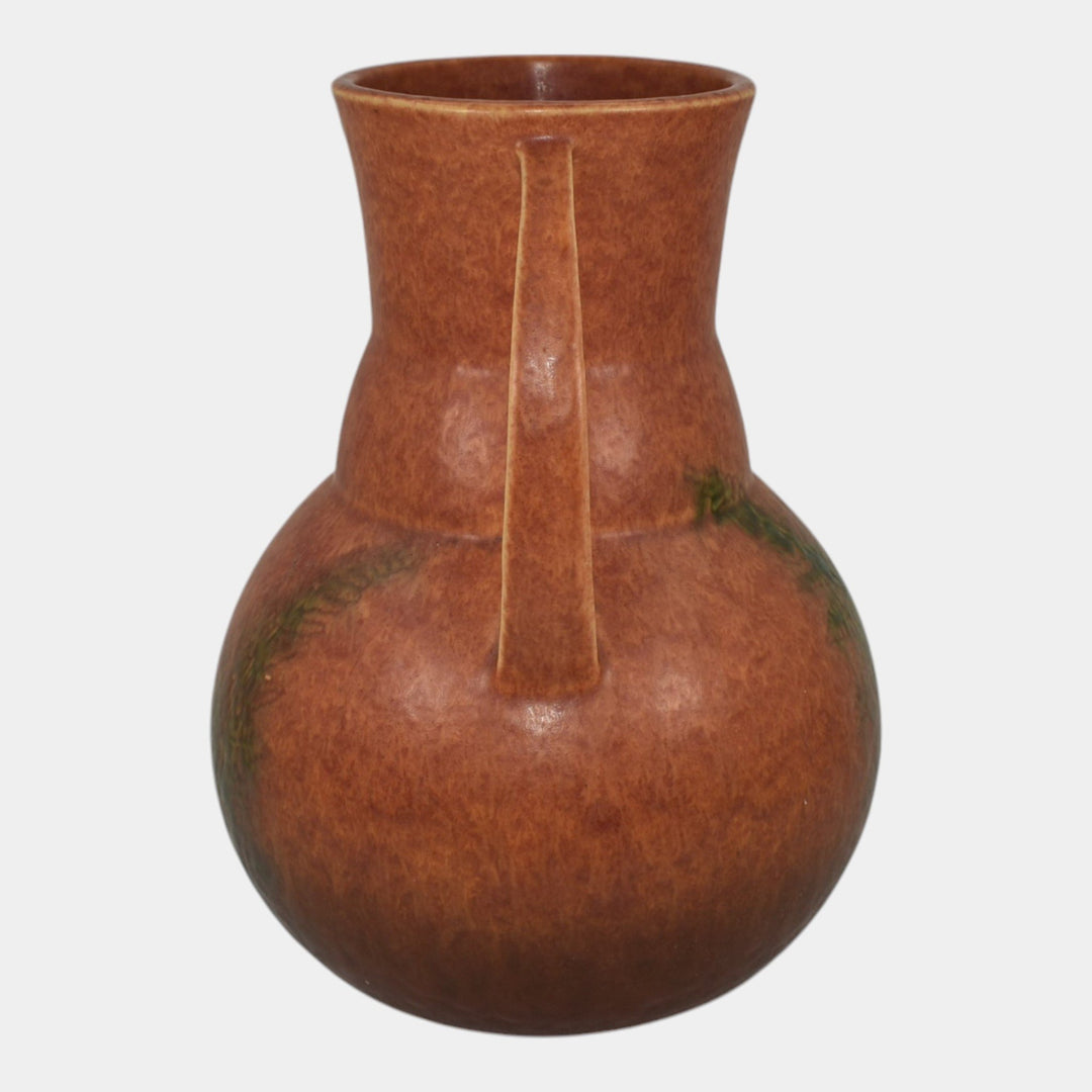 Roseville Windsor Brown 1931 Vintage Art Pottery Ceramic Vase - Just Art Pottery