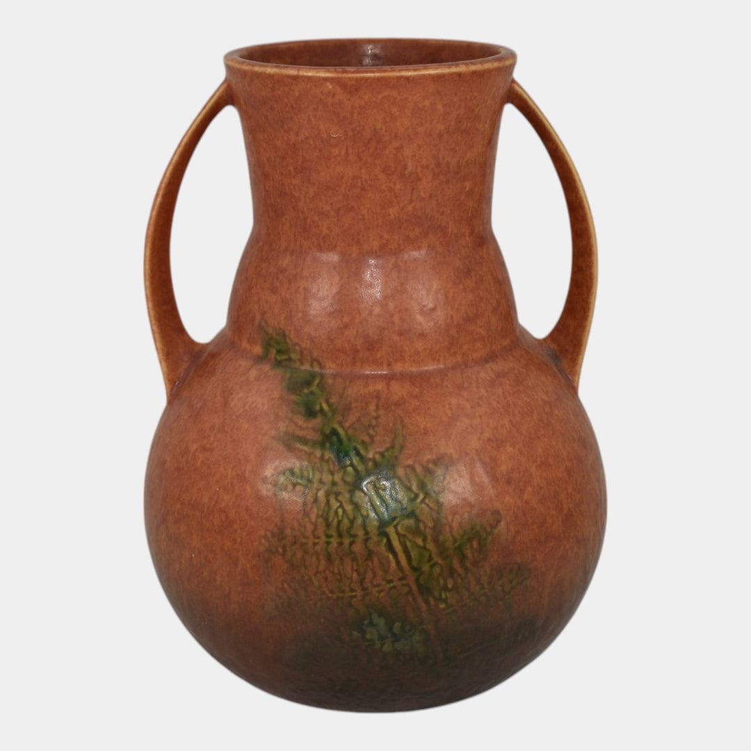 Roseville Windsor Brown 1931 Vintage Art Pottery Ceramic Vase - Just Art Pottery