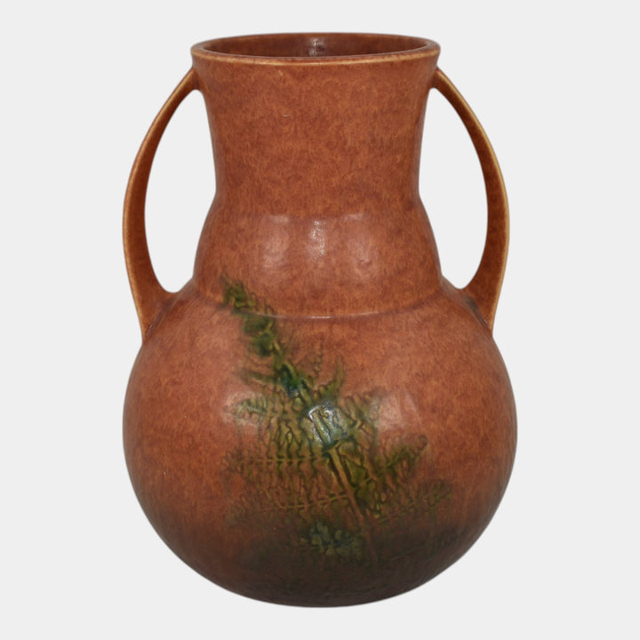 Roseville Windsor Brown 1931 Vintage Art Pottery Ceramic Vase - Just Art Pottery