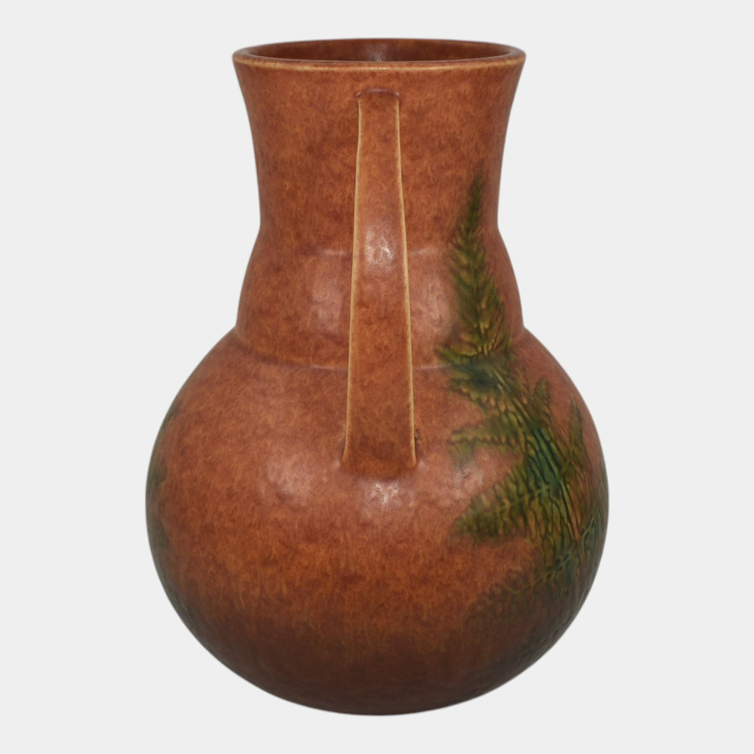 Roseville Windsor Brown 1931 Vintage Art Pottery Ceramic Vase - Just Art Pottery