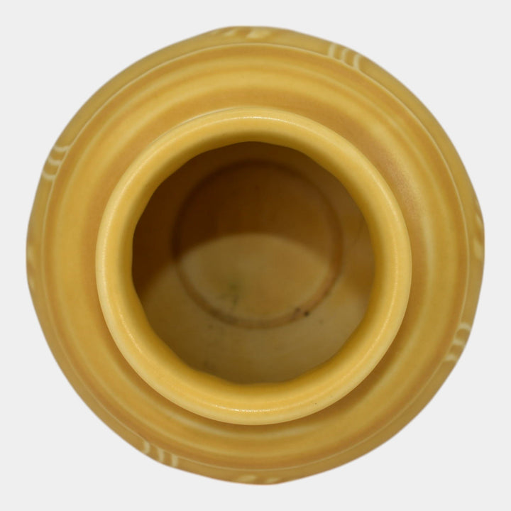 Rookwood 1938 Vintage Art Pottery Matte Yellow Horse Vase 6498