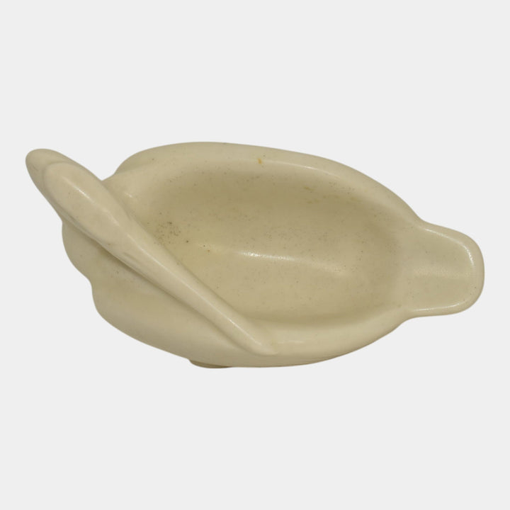 Rookwood 1933 Vintage Art Deco Pottery Ivory Pelican Figurine Pin Tray 6329 - Just Art Pottery