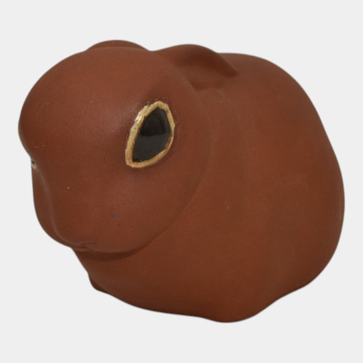 Nicodemus Vintage Art Pottery Brown Rabbit Figurine Statue - Just Art Pottery