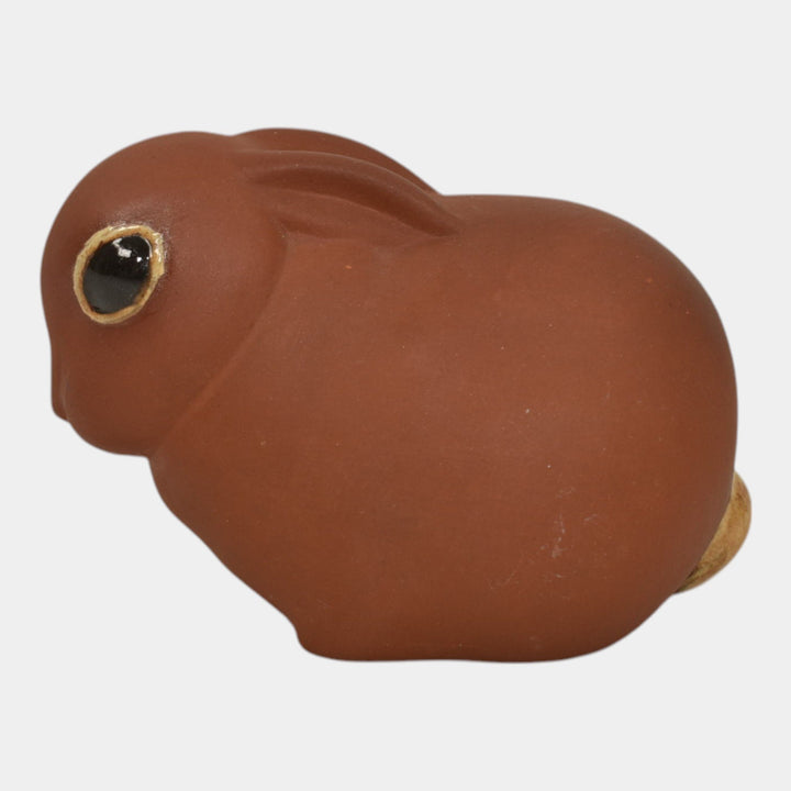 Nicodemus Vintage Art Pottery Brown Rabbit Figurine Statue - Just Art Pottery