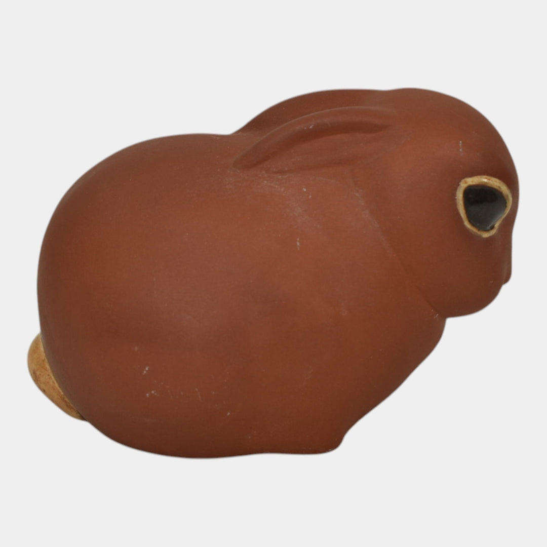 Nicodemus Vintage Art Pottery Brown Rabbit Figurine Statue - Just Art Pottery