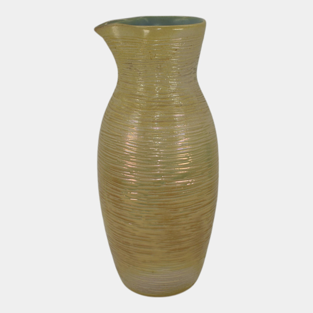 Pigeon Forge Tennessee Art Pottery Mid Century Modern Ceramic Pitcher Vase - Just Art Pottery