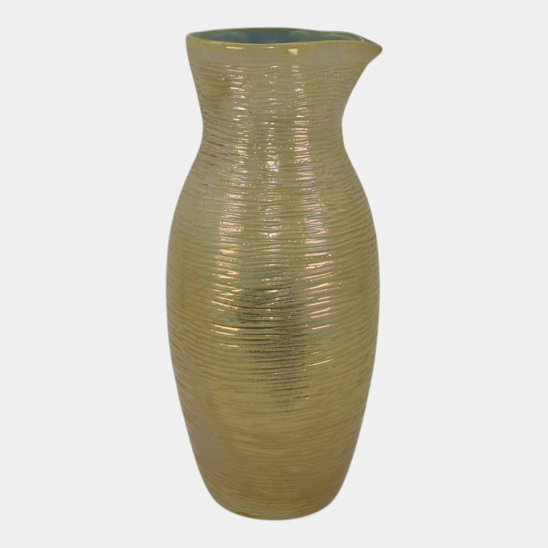Pigeon Forge Tennessee Art Pottery Mid Century Modern Ceramic Pitcher Vase - Just Art Pottery
