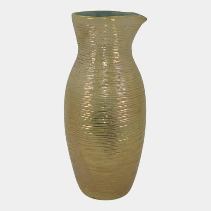 Pigeon Forge Tennessee Art Pottery Mid Century Modern Ceramic Pitcher Vase - Just Art Pottery
