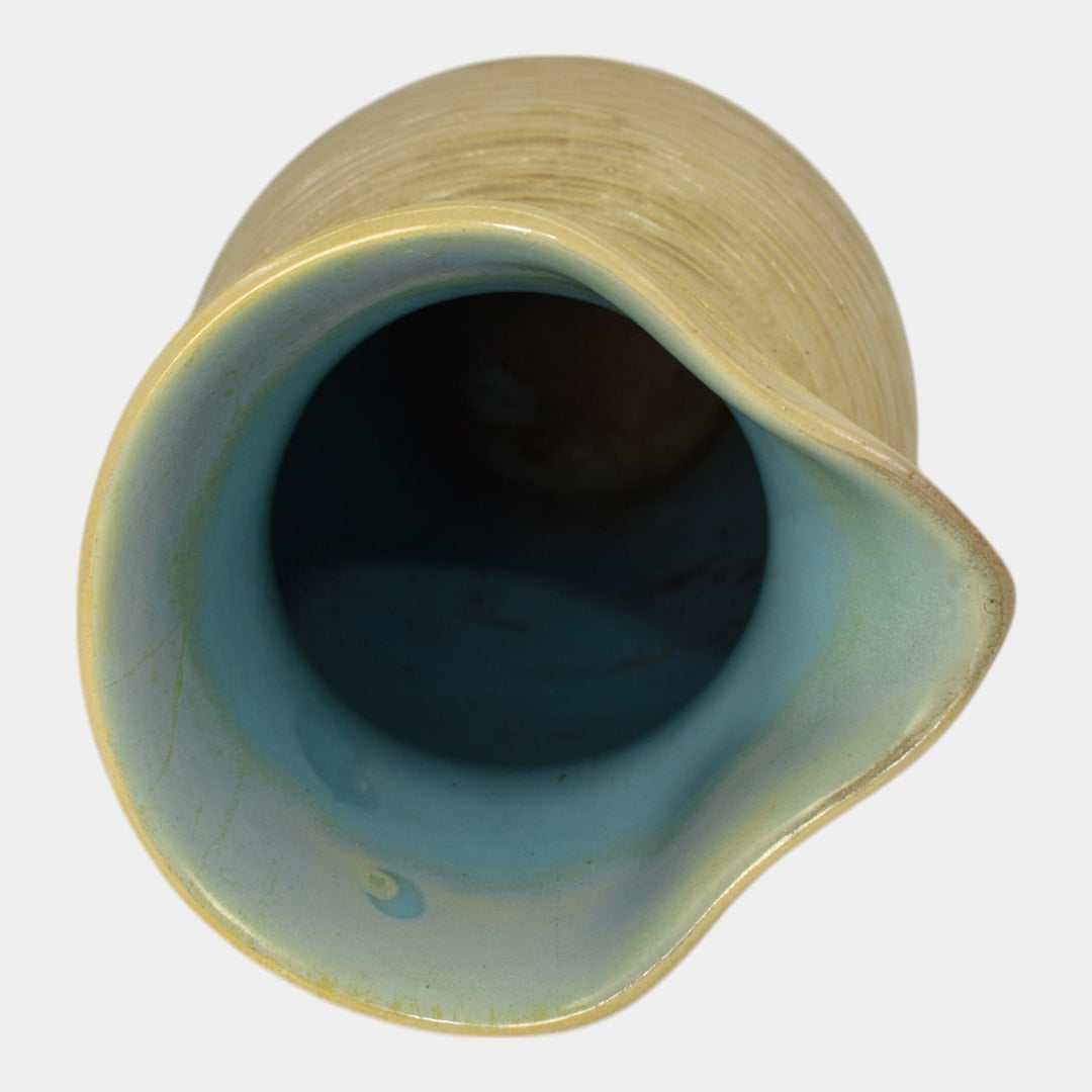 Pigeon Forge Tennessee Art Pottery Mid Century Modern Ceramic Pitcher Vase - Just Art Pottery