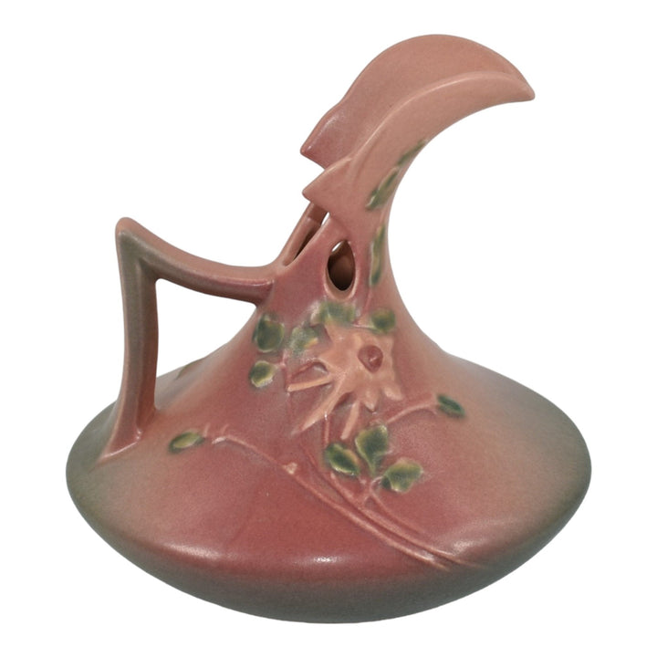 Roseville Columbine Pink 1941 Vintage Art Deco Pottery Ceramic Ewer 18-7