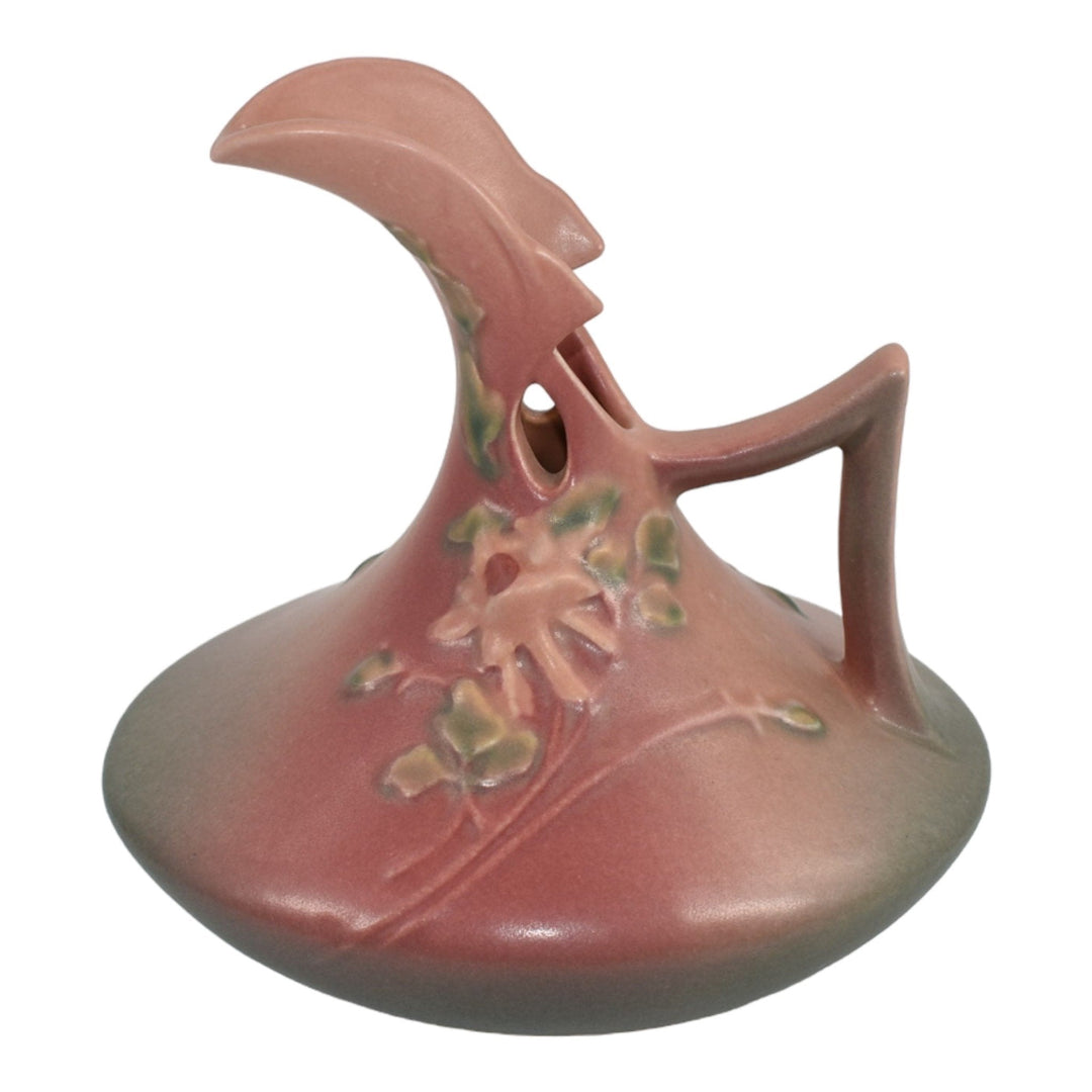 Roseville Columbine Pink 1941 Vintage Art Deco Pottery Ceramic Ewer 18-7