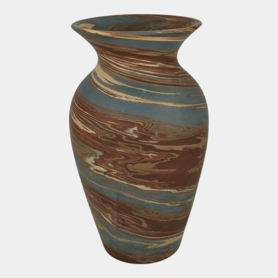 Niloak Mission Swirl 1910-24 Vintage Art Pottery Flared Rim 8" Vase