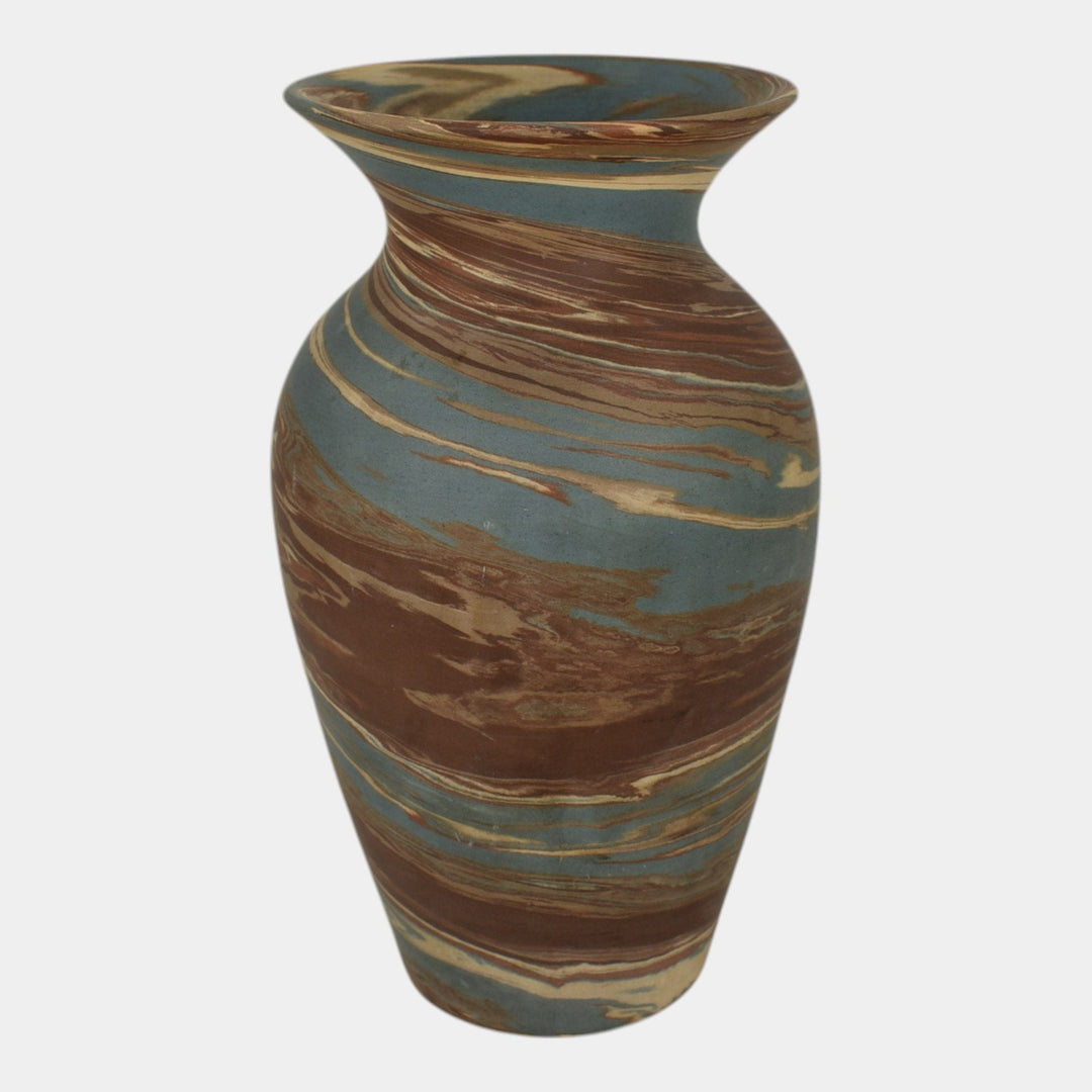 Niloak Mission Swirl 1910-24 Vintage Art Pottery Flared Rim 8" Vase