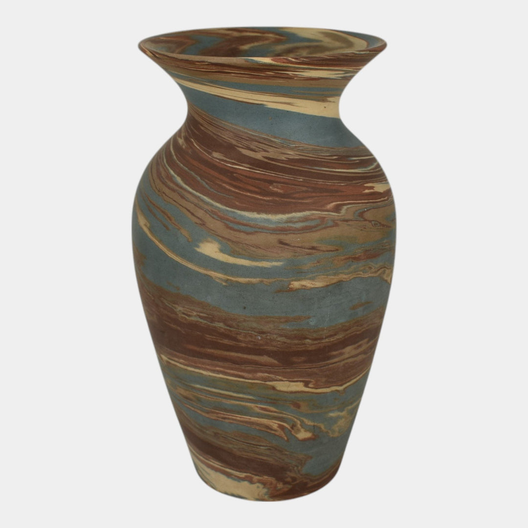 Niloak Mission Swirl 1910-24 Vintage Art Pottery Flared Rim 8" Vase